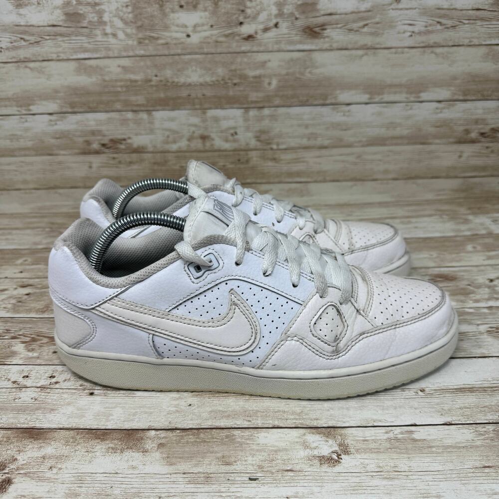 Nike Son Of Force 616775-101 Triple White Low Top Lace Up Sneakers Men's Size 9